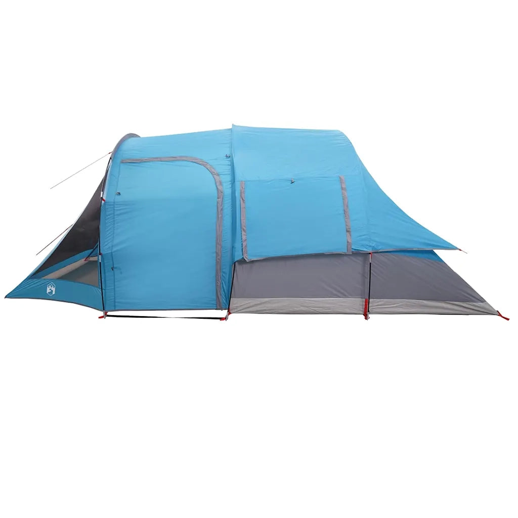 Tenda da Campeggio a Tunnel per 4 Persone Blu Impermeabile 94744