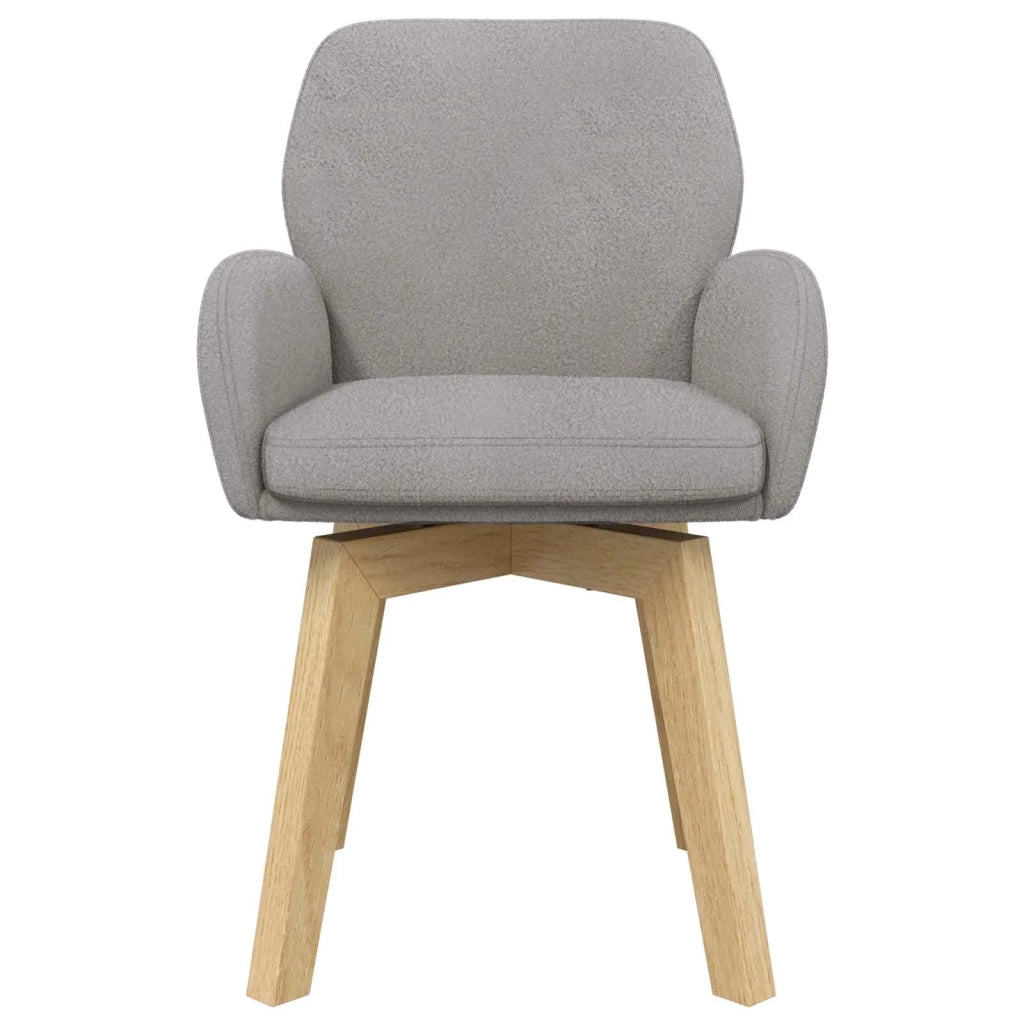 Sedie da pranzo 6 pcs Bouclé Grigio Chiaro 59 x 56 x 86 cm 3428277