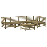 Set Salotto da Giardino 6 pz | Set di Mobili da Esterno in Legno Impregnato di Pino