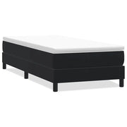 Letto singolo | Letto per adulti | Giroletto a Molle senza Materasso Nero 100x210 cm in Velluto