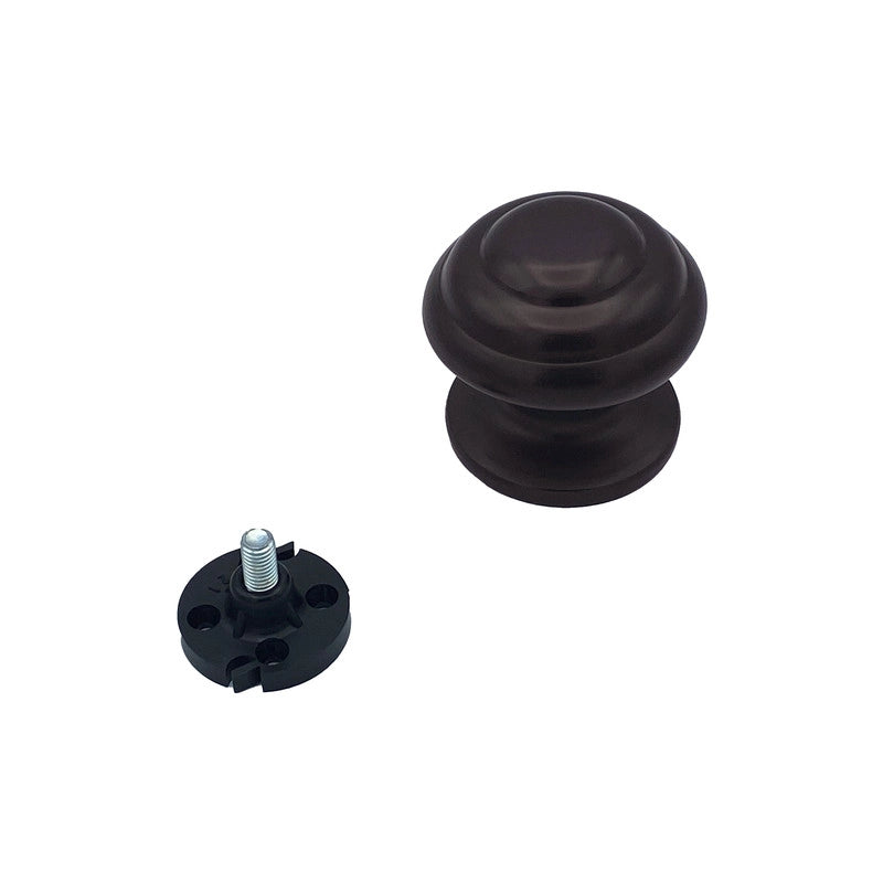 Pomolo fisso per porta SAGUATTI 178/70IB in alluminio marrone opaco