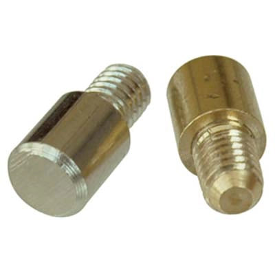 MENSOLINA REGGIPIANO TONDA TORNITA OTTONE - NICHELATO  MM 7X8 + PERNO M5- 500 pezzi