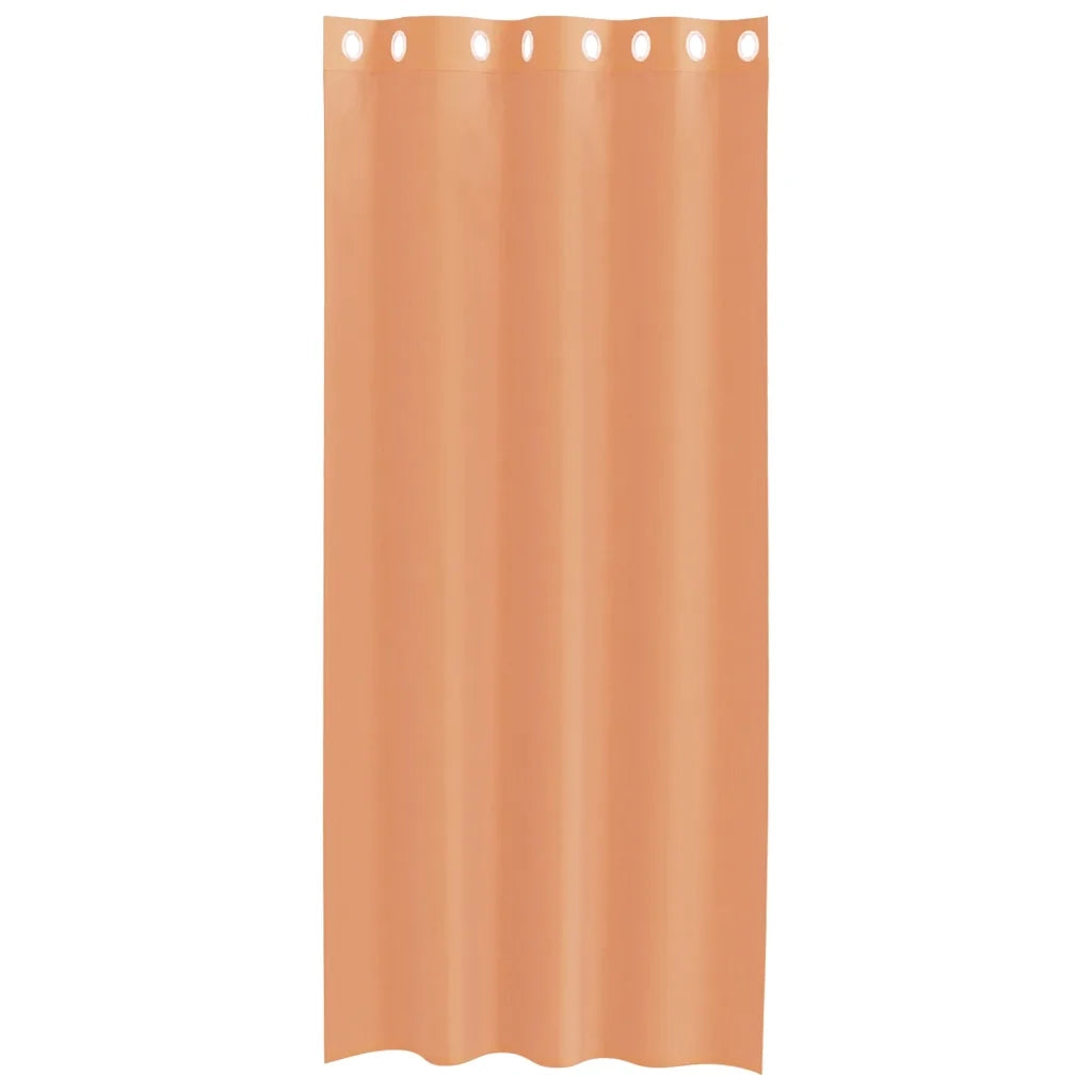 Tende in Voile con Occhielli 2 pz Terracotta