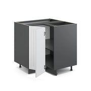 Mobile ad angolo cucina Fame-Line Bianco rustico/Antracite 80.5 cm, PL Marmo Vicco