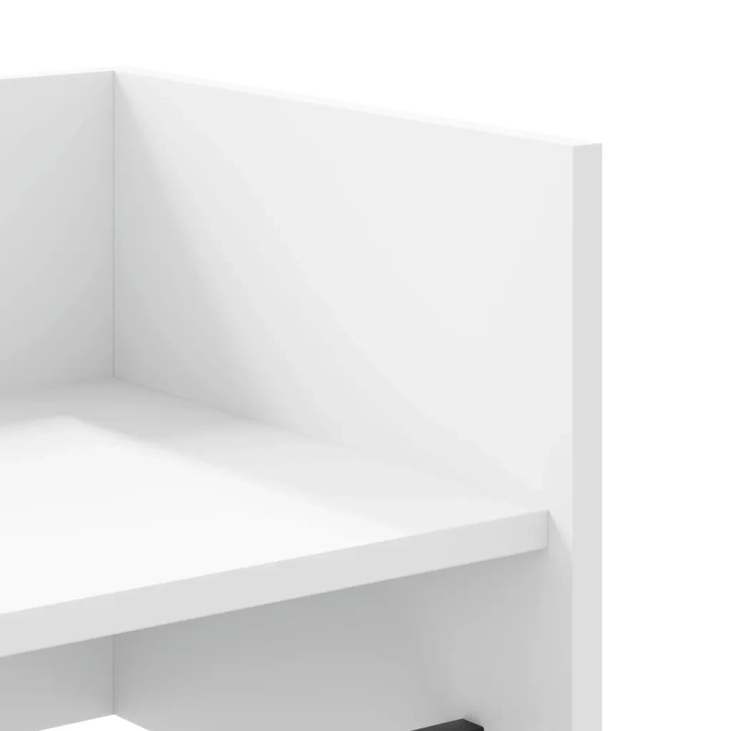 vidaXL Scaffale a Parete Bianco 70,5x35x30,5 cm in Legno Multistrato