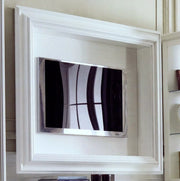 Cornice porta tv in legno a parete laccato o noce x soggiorno - Mobili 2G