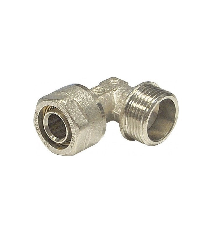 Raccordo a gomito maschio diam.1/2x20 per multistrato