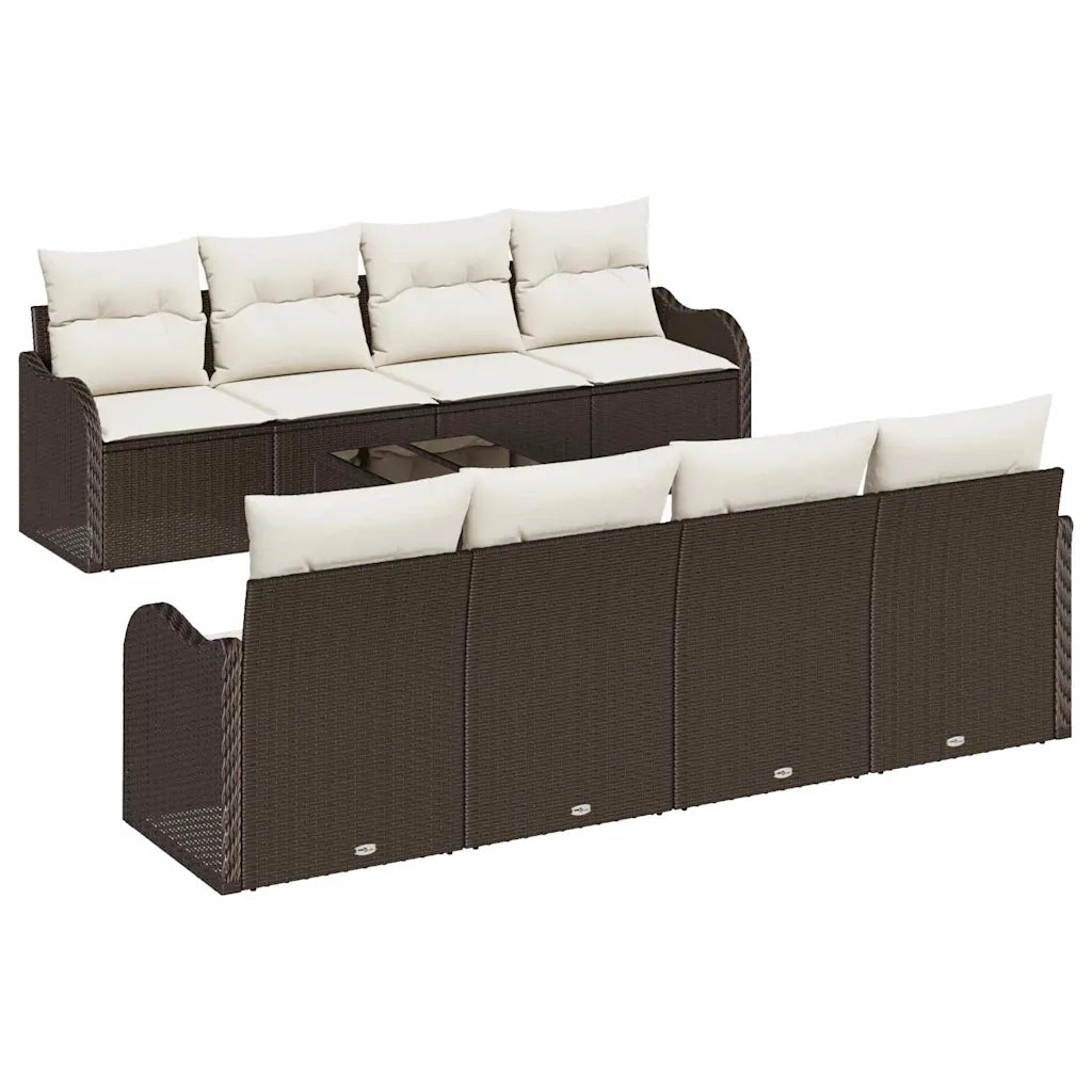 Set Divano da Giardino Marrone 55 x 55 x 37 cm polyrattan 3345628
