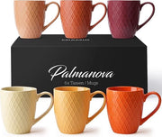 Set di tazze da caffè Palmanova collezione 6 x 400 ml / bicchieri tazze moderne tazze da caffè ceramica moka mat grande tazza da caffè