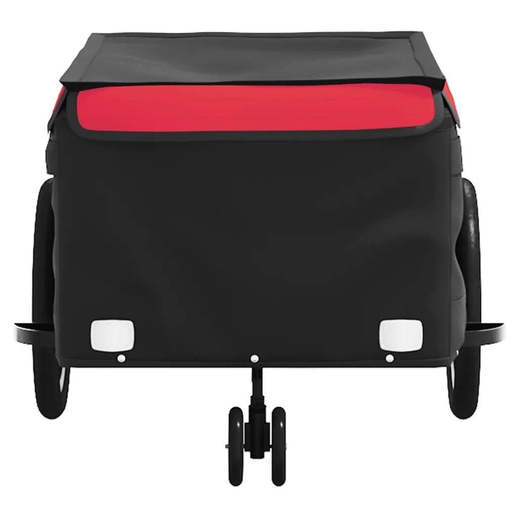 Rimorchio da Bici Nero e Rosso 45 kg in Ferro CFW2389080