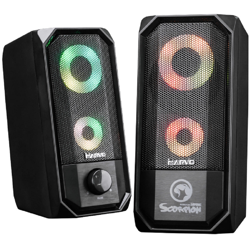 Trade Shop - Marvo Sg265 Speakers Scorpion Usb2.0 Altoparlante Gaming Retroilluminato Stereo -
