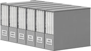 Set di 6 Borsali di Deposito per Piumoni - Soluzione di Stoccaggio per Piumoni - Grigio chiaro - Risparmia spazio e facile da utilizzare - Ideale per lenzuola King Size