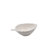 Centrotavola in Porcellana Forma Foglia Bianco 31 x 20 cm