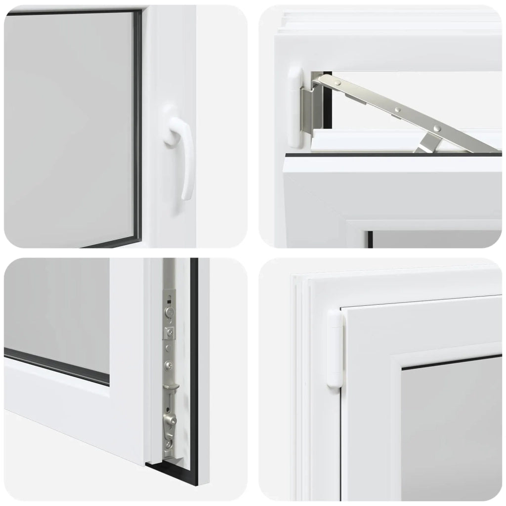 Finestra per Soffitta RISOR 90 x 50 cm PVC e Vetro Bianco CFW1904262