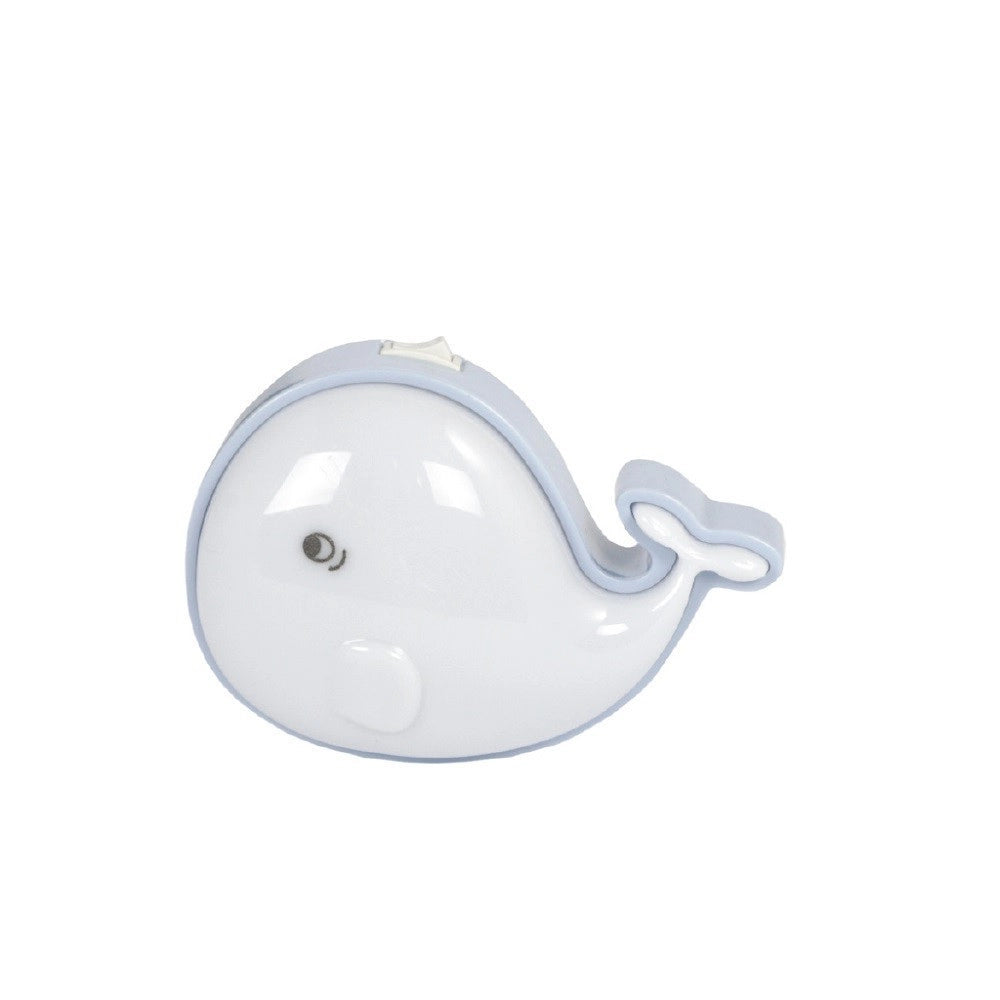 Trade Shop - Luce Led Notturna Forma Di Delfino Luce Bianca Lampada Cameretta Bambini Xc-1961 -