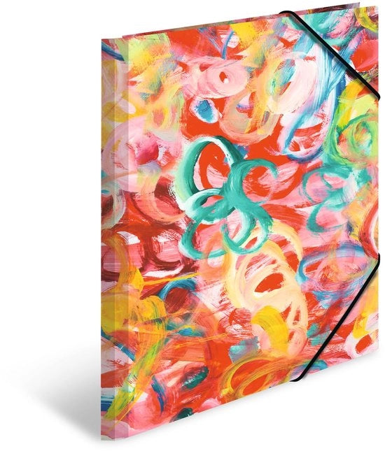 Set di cartelle da disegno A4, 3 pezzi, cartelle per bambini con motivi di carta con elastico, inserti interni e stampa interna per bambini maschi e femmine