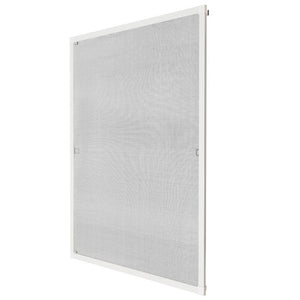 Zanzariera per finestra con telaio fisso in alluminio 130x150 cm bianca 2008028