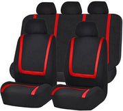 Set di protezioni per sedili auto classici - completo - ideale forma - colore rosso - completo set - perfetto per ogni veicolo - stile e funzionalità
