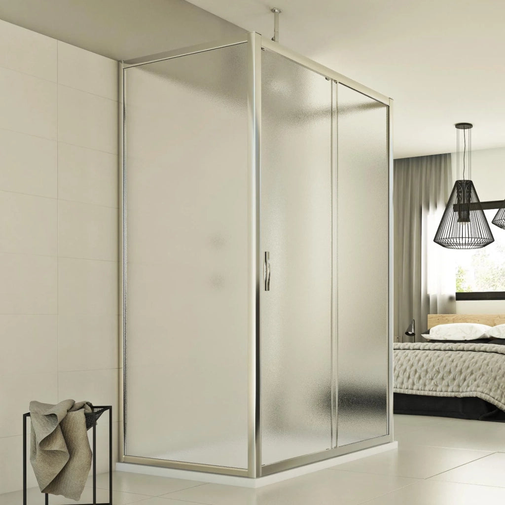 Box Doccia 3 lati 75x100x75 CM H198 stampato C mod. Young Trio 1 Anta P