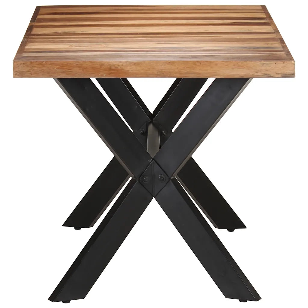 Tavolo da Pranzo 160x80x75 cm Legno Massello con Finitura Miele cod mxl 11951