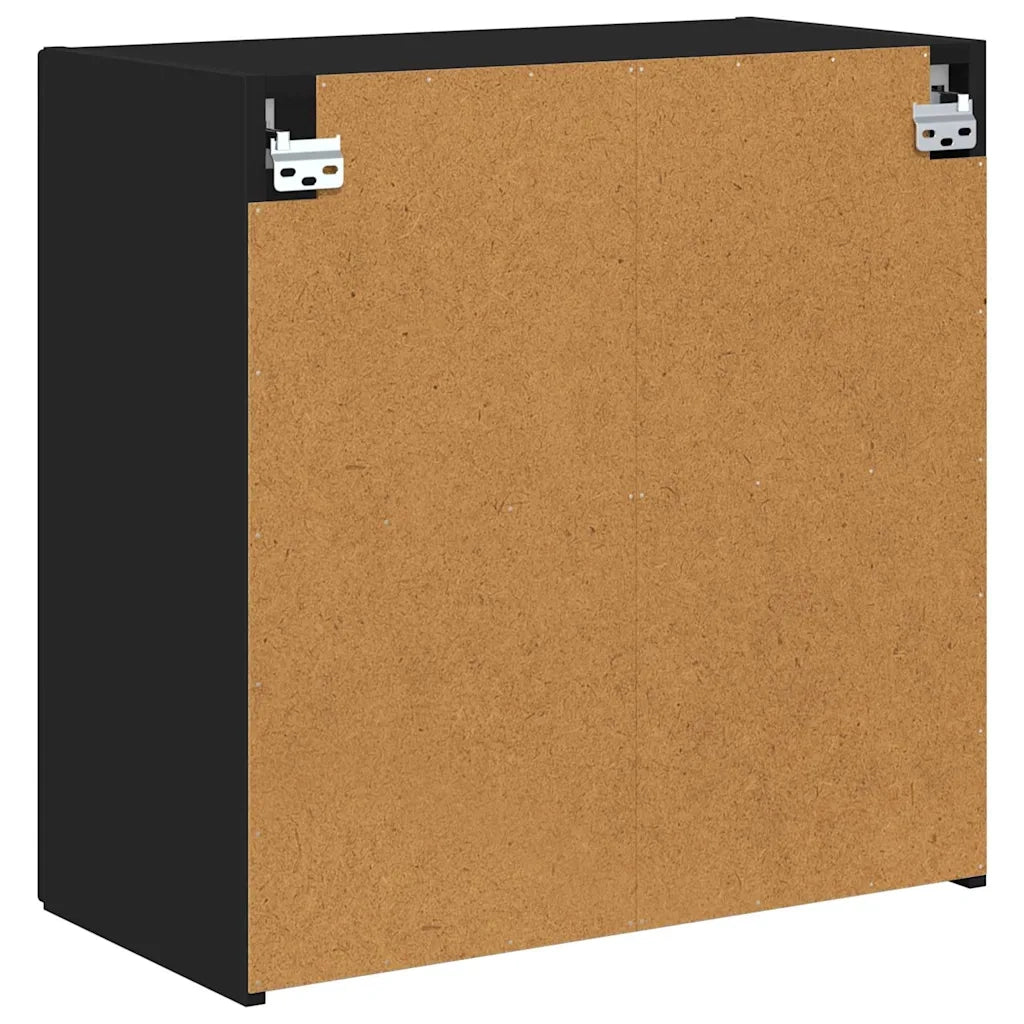 Mobile TV da parete Nero 59,5 x 31 x 60 cm Legno multistrato