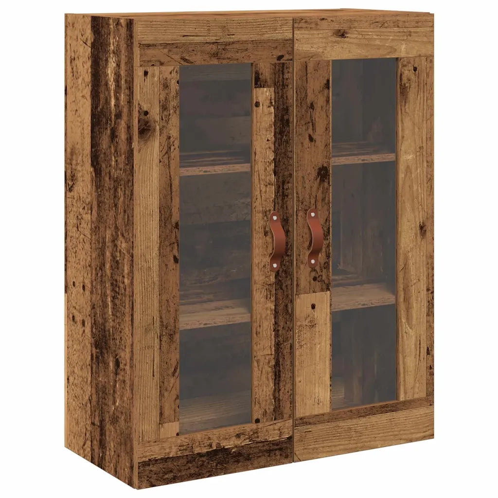 Armadietto alto con ripiano con cassetto 2 pcs Legno vecchio 3415617