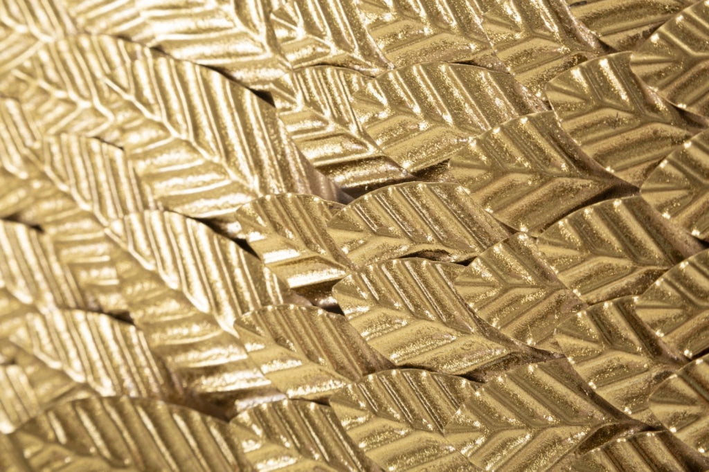 Pannello Ali Beauty 37,5x100x3 cm in Ferro Oro