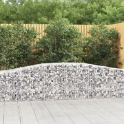 Cesti Gabbioni ad Arco 9 pz 400x50x60/80 cm Ferro Zincatocod mxl 76018