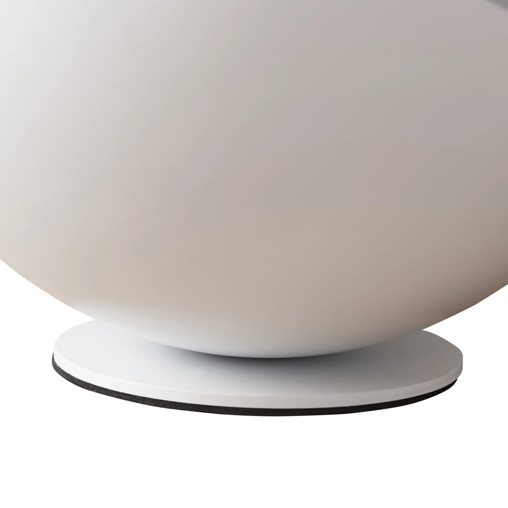 Lampada da Tavolo Lukkodso in Metallo Lampada Semisferica da Comodino Ø20 x 20 cm - Bianco lux.pro