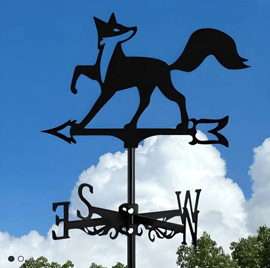 Decorazione Metallica con Motivo Animale - Ornamento per Dintorni e Terrazze - Decorazione di Giardino in Acciaio - Decorazione per Bicocche e Terrazze con Motivo di Volpe - Codice prodotto: [codice prodotto] - Modello: [modello] - Materiale: Smeedijzeren