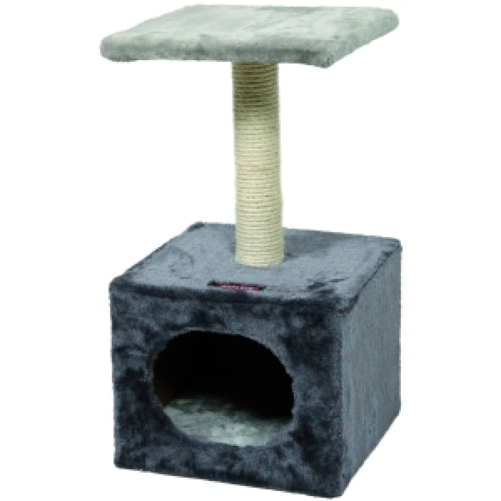 Trade Shop - Tiragraffi Ad Albero Graffiatoio Palestra Per Gatti Con Casetta Cuccia Gioco -