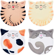 Set da 4 pezzi di supporti per piatti in ceramica con base in gomma assorbenti per piatti e tazze decorazione per la camera da pranzo.