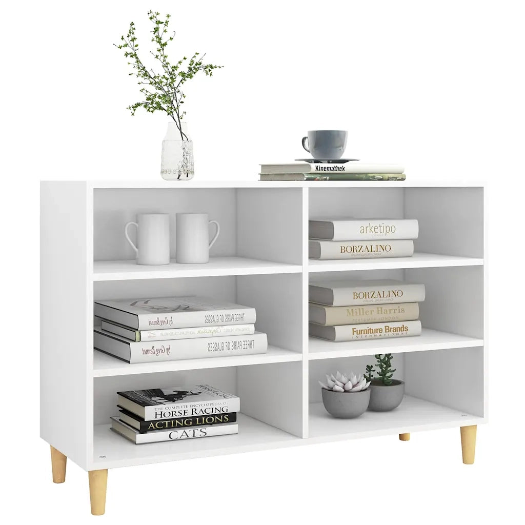 Credenza Bianca 103,5x35x70 cm in Legno Multistrato 806031