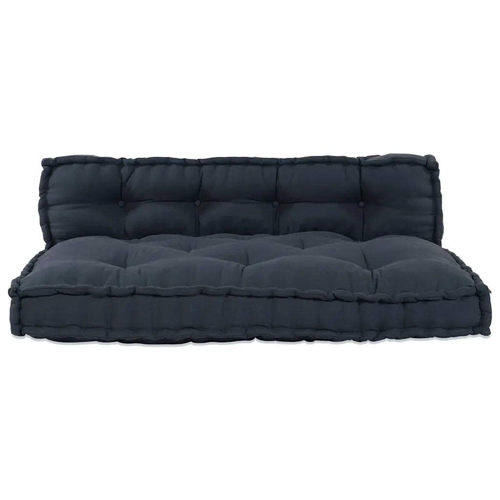 Cuscino per Divano Pallet 2 pz | Cuscini per sedie Antracite 120 x 80 x 38 cm