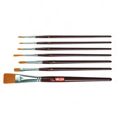SET SERIE PENNELLI PER DECORAZIONE 7 PEZZI DA PITTORE PIATTI E TONDI VALEX 1961103