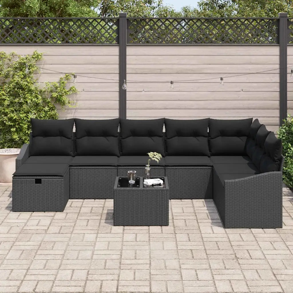 Set di divani con cuscino 8 pcs polyrattan
