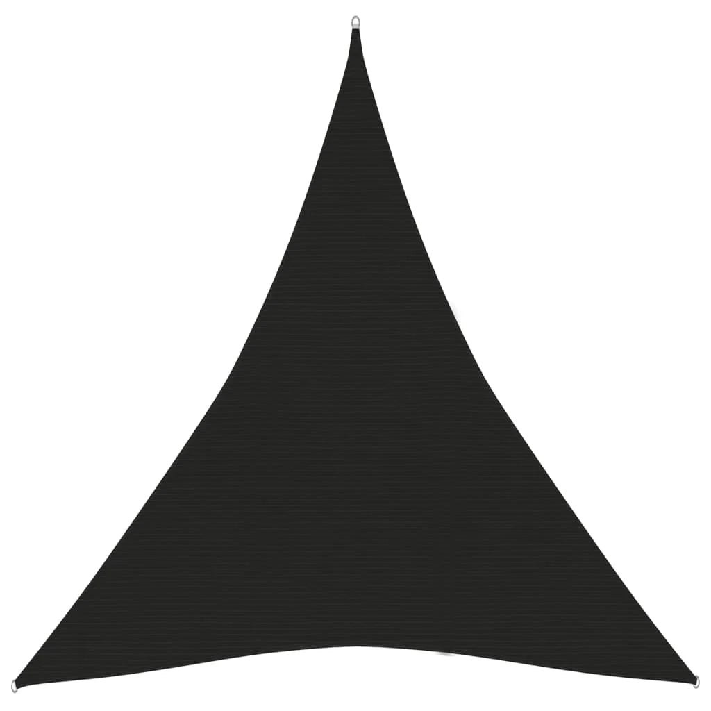 Vela ombreggiante/ombrellone 160 g/m² 4 x 5 x 5 m HDPE nero 02_0009214