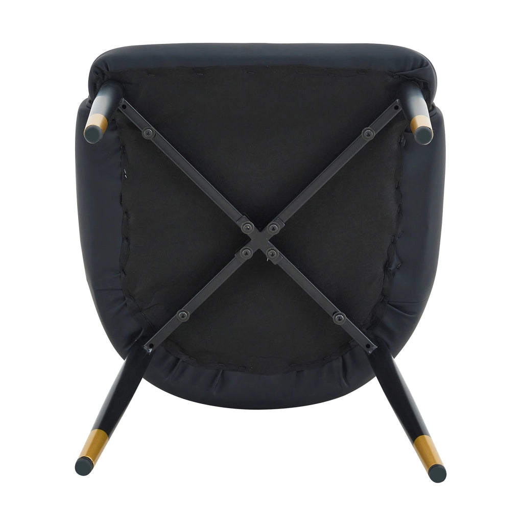 SEDIA da pranzo Set da 2 pezzi 91 cm PU Nero