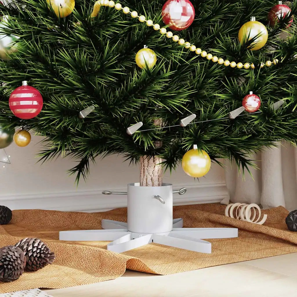 Supporto per Albero di Natale Bianco 50 x 50 x 15,5 cm Acciaio