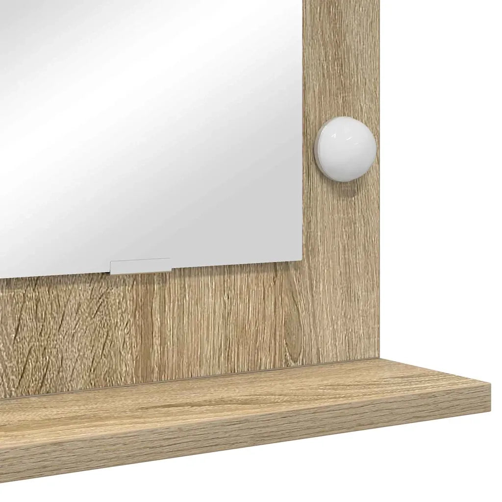 Specchio da Vanità Rettangolare Rovere Sonoma 100 x 45 x 18 cm 868327