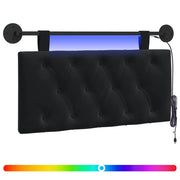 Testiera | Testata sospesa Con luce LED Nero Velluto