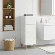 Mobiletto da Bagno DELFT Bianco Lucido 30 x 31 x 80 cm 897049