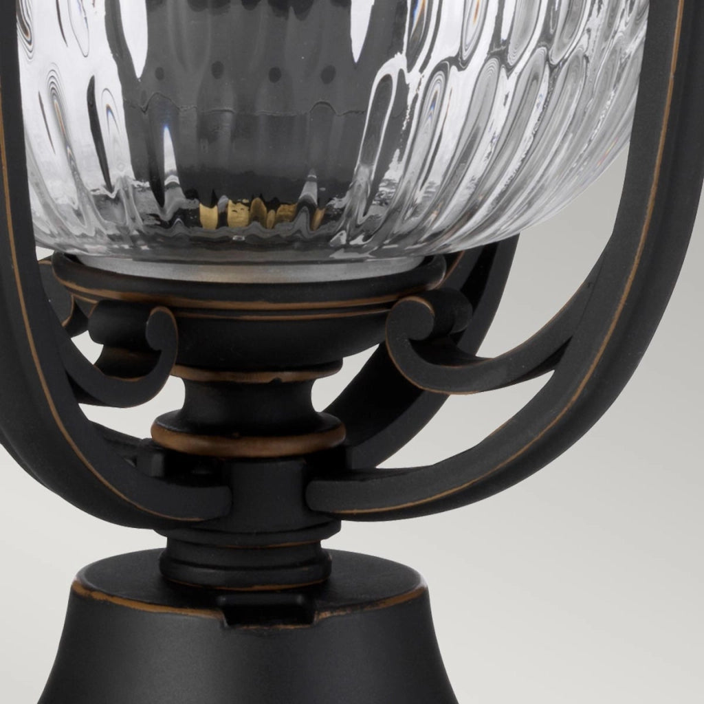 Lampada esterno piedistallo marrone E27 60W Luverne Kichler