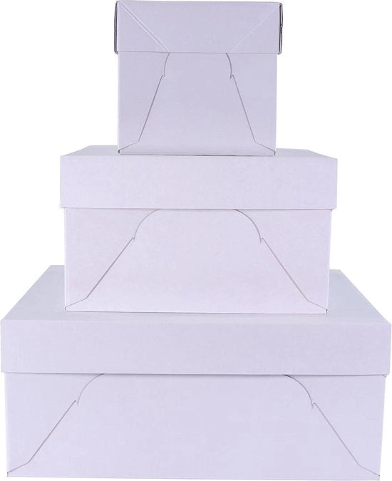 Scatola quadrata per torte 40 cm/16 pollici Set da 3 - Accessori per la cucina