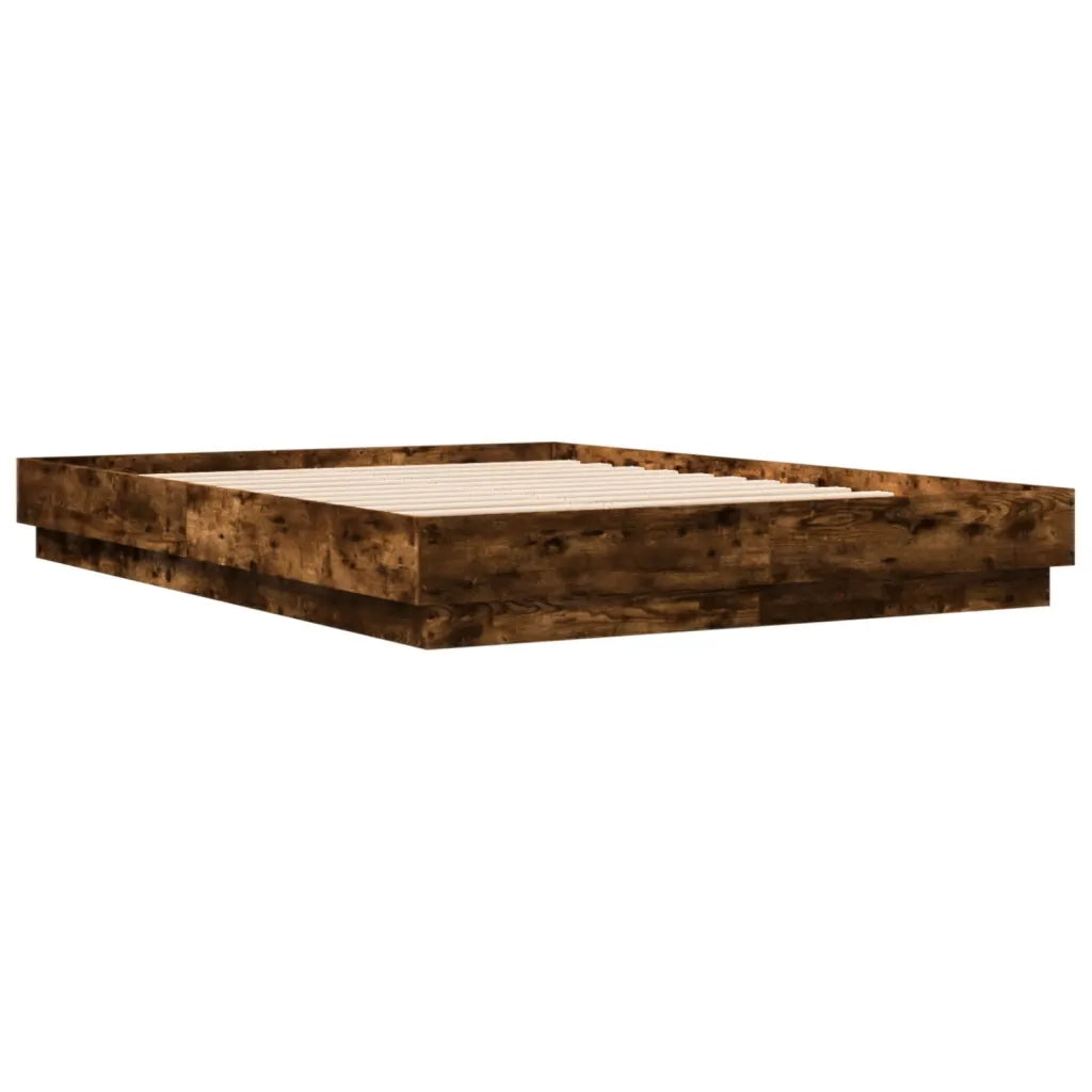 Giroletto con Luci LED Rovere Fumo 150x200 cm 3209790