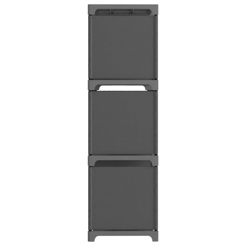 Mobile per 9 Scatole a Cubo Grigio 103x30x107,5 cm in Tessuto 322612