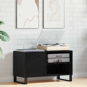Mobile porta vinili Rovere Nero 85 x 38 x 48 cm 862898