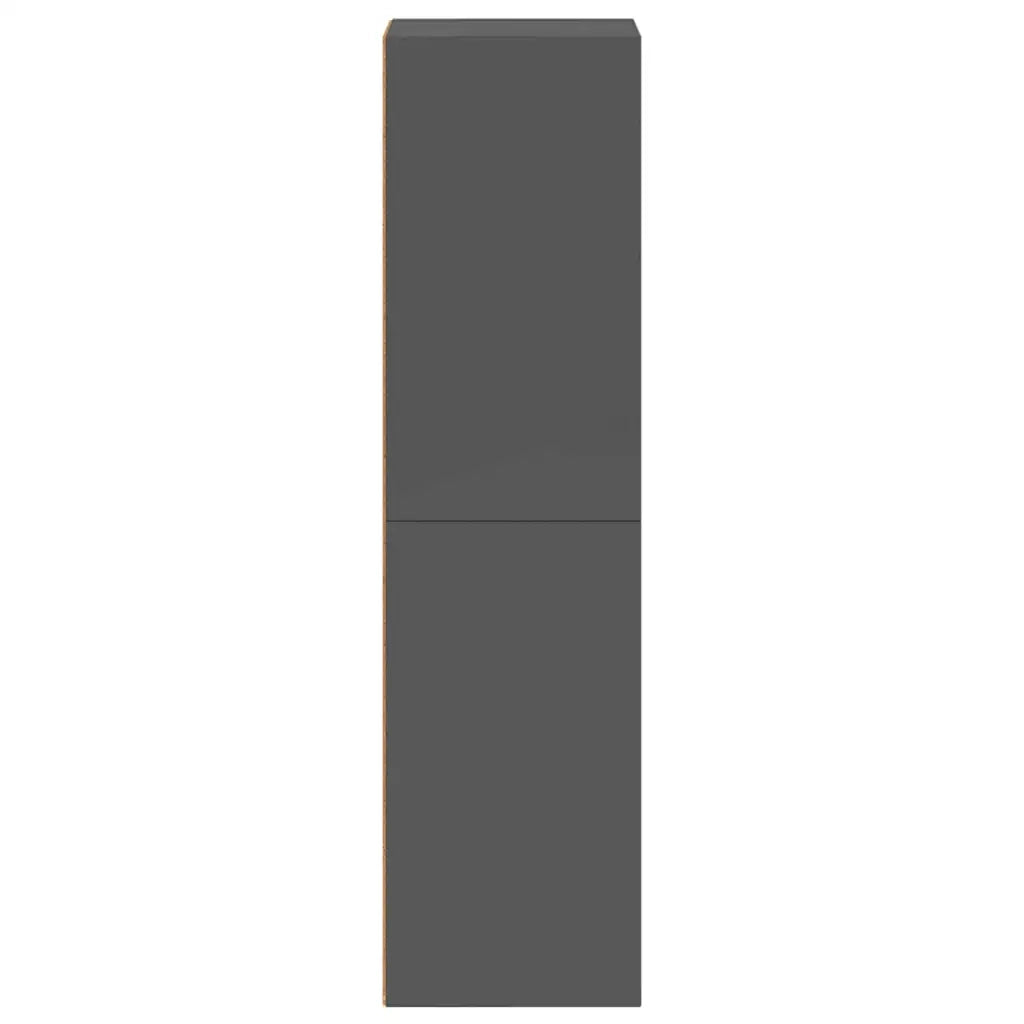 Libreria/Mobile TV Grigio Lucido 36x30x114 cm Legno Multistrato 800143