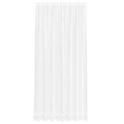 Tenda in Pizzo con tende Bianco 280 x 200 cm Poliestere