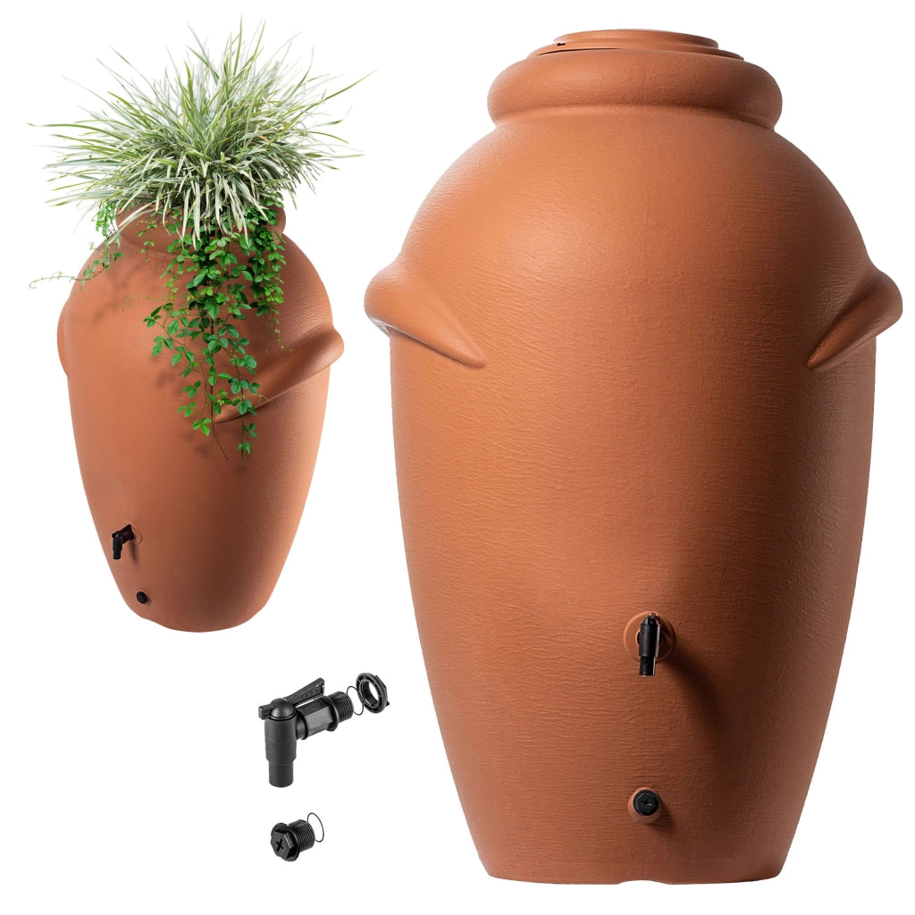 Serbatoio per acqua piovana KADAX 360L Contenitore per acqua piovana Barile + rubinetto Vaso da fiori
